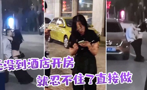 还没到酒店开房就忍不住了直接做