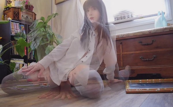 Frankie Roselli Sitting On Her Favorite Dildo